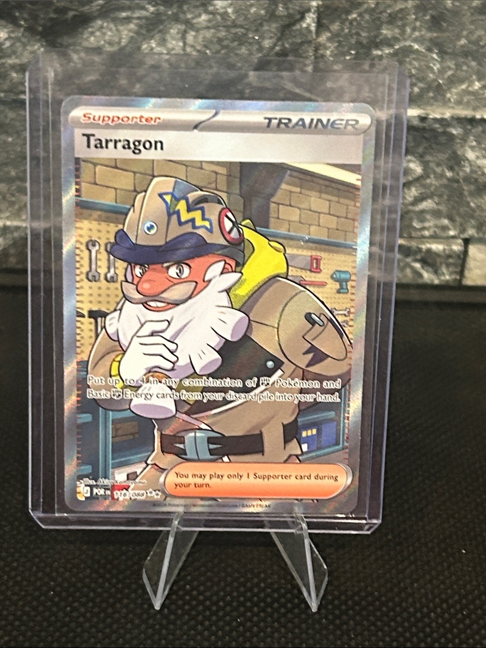 Pokemon Tarragon 116/088 Full Art Trainer Holo from the Perfect Order Set M/NM